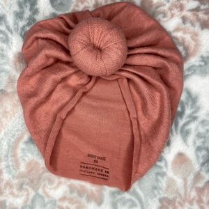 Dusty Pinkish Colored Knit Turban Hat
